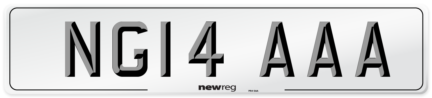 NG14 AAA Number Plate from New Reg